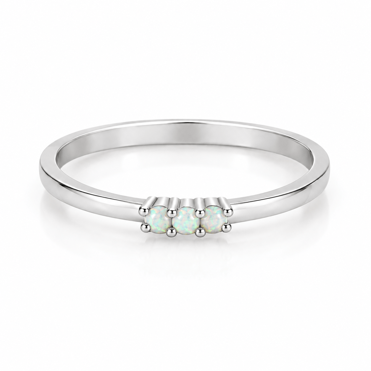 Bohomoon Stainless Steel Ally Opal Ring