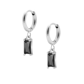 BohoMoon Stainless Steel Alma Hoop Earrings Silver