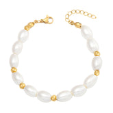 BohoMoon Stainless Steel Aloha Pearl Bracelet