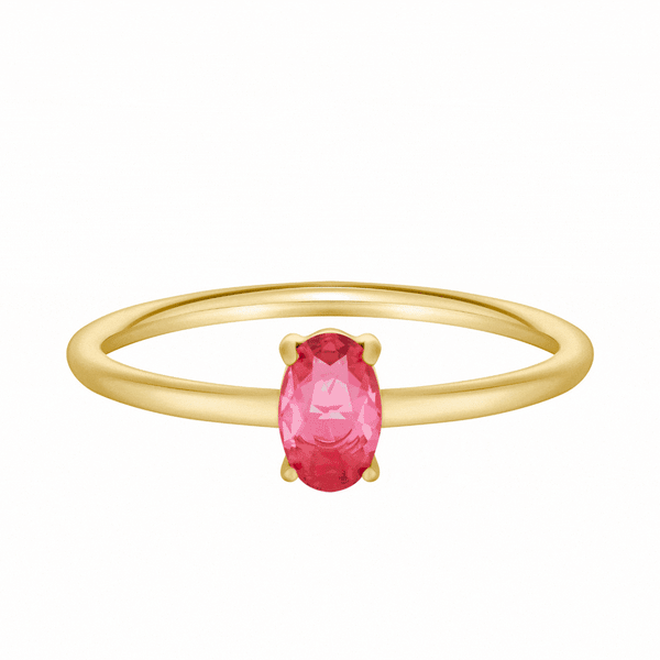 Bohomoon Stainless Steel Always Birthstone Ring