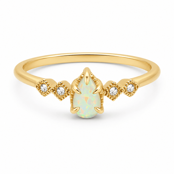 Bohomoon Stainless Steel Alyssa Opal Ring