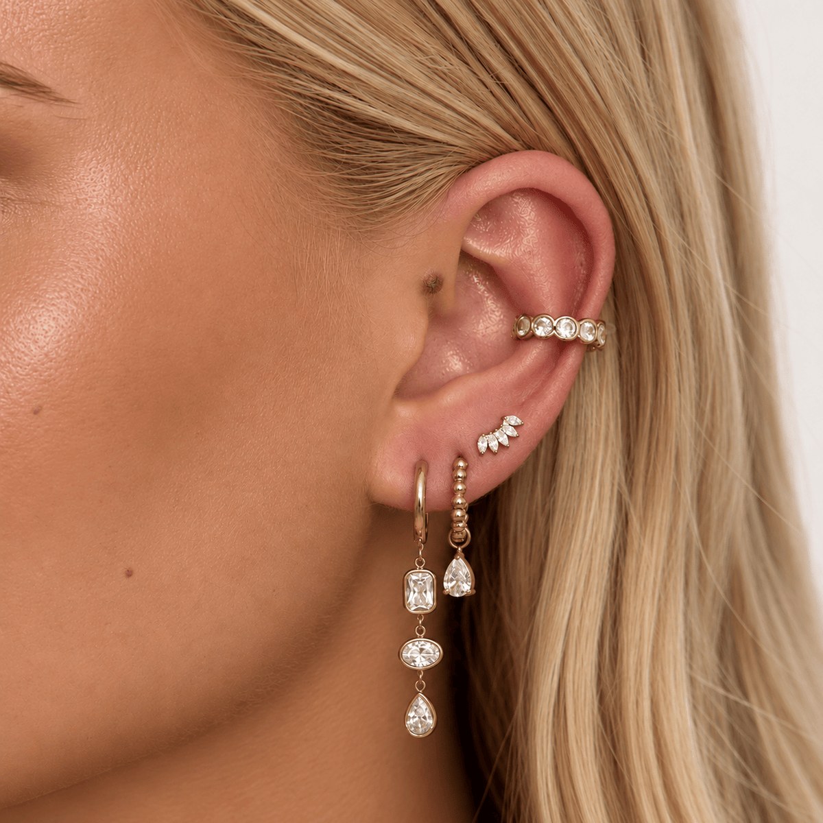 Bohomoon Stainless Steel Amidala Stud Earrings