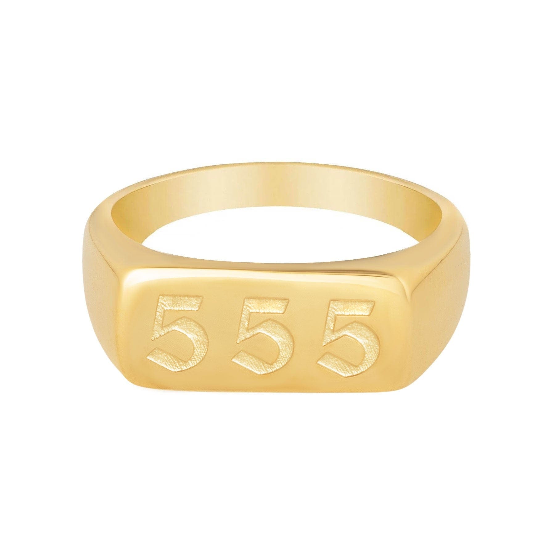 BohoMoon Stainless Steel Angel Numbers Ring Gold / 555 / US 6 / UK L / EUR 51 (small)