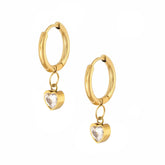 BohoMoon Stainless Steel Angelina Hoop Earrings Gold