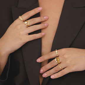 Bohomoon Stainless Steel Anika Ring