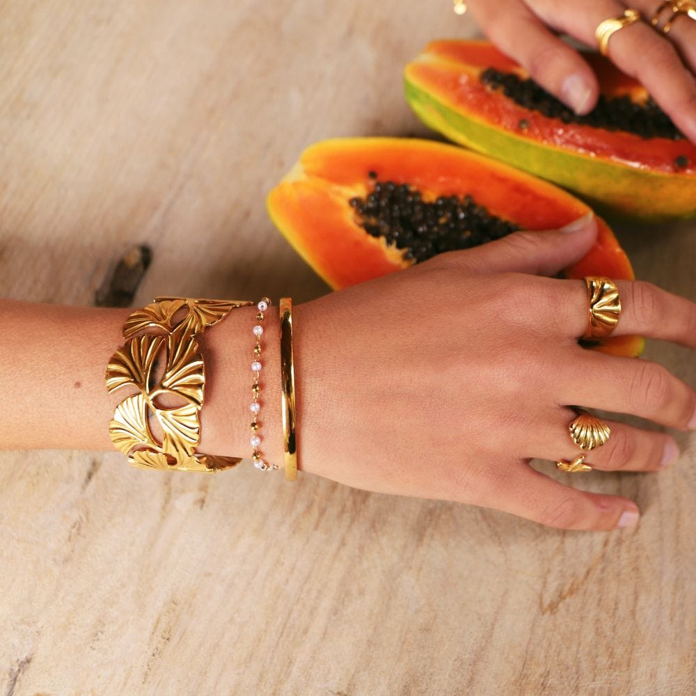 Bohomoon Stainless Steel Antalya Pearl Bracelet