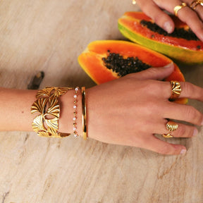 Bohomoon Stainless Steel Antalya Pearl Bracelet