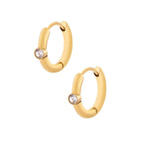 BohoMoon Stainless Steel Anya Hoop Earrings Gold