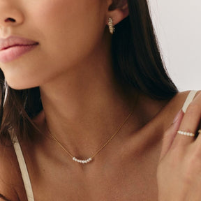 Bohomoon Stainless Steel Aruba Pearl Ring