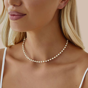 Bohomoon Stainless Steel August Pearl Choker