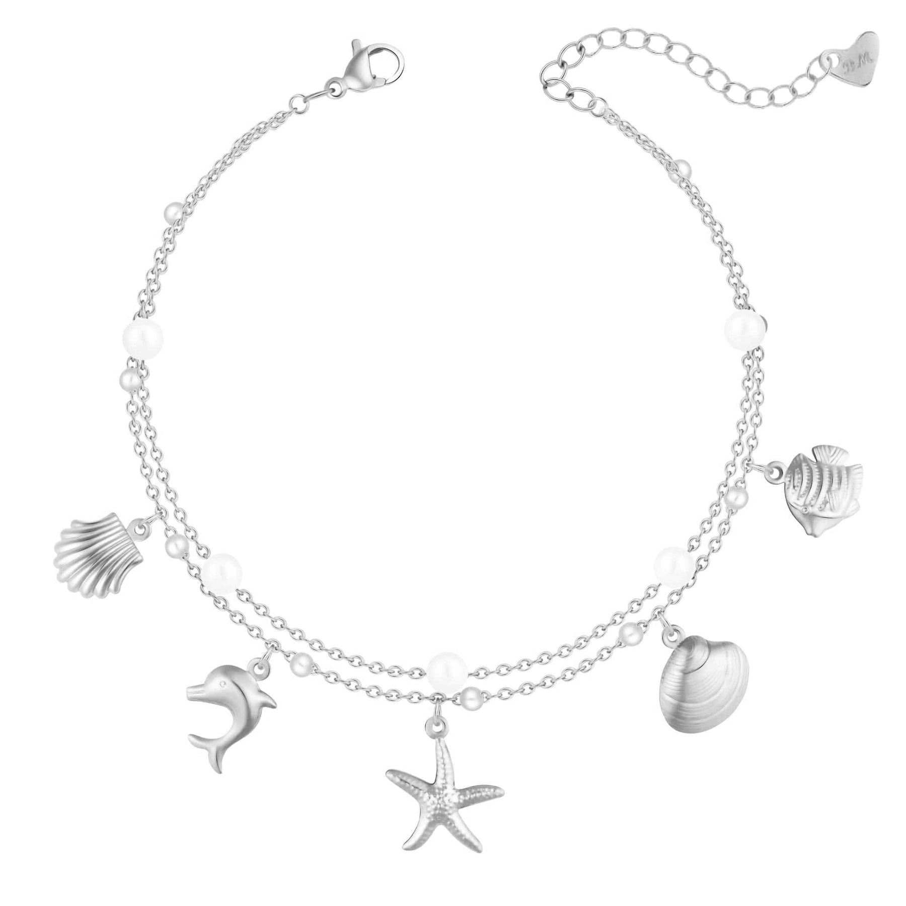 Bohomoon Stainless Steel Aussie Pearl Anklet