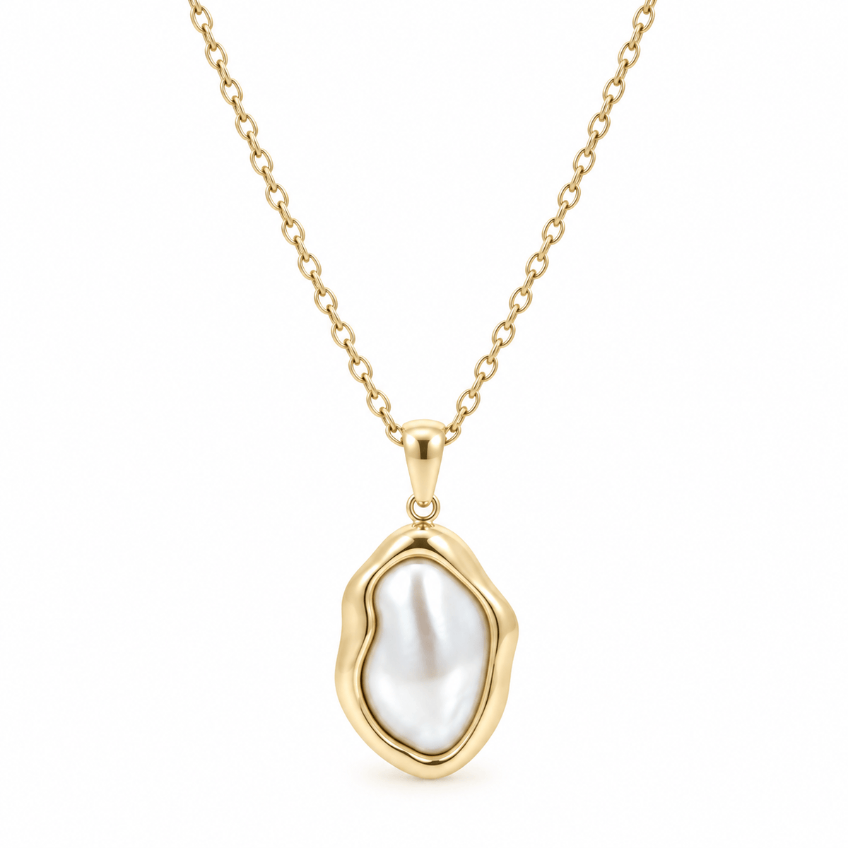 Bohomoon Stainless Steel Aveline Pearl Necklace