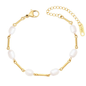 Bohomoon Stainless Steel Avril Pearl Bracelet