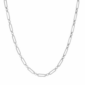 BohoMoon Stainless Steel Axel Chain Choker / Necklace Silver / Choker