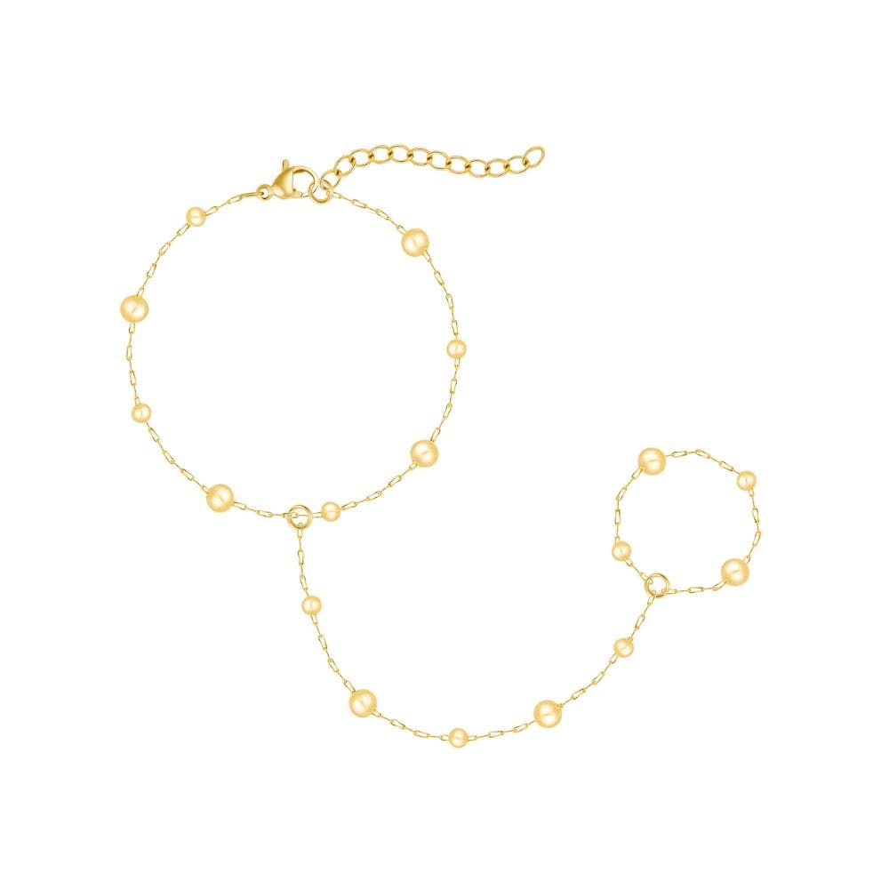 Bohomoon Stainless Steel Bailey Hand Chain Bracelet