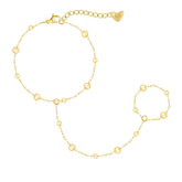 Bohomoon Stainless Steel Bailey Hand Chain Bracelet