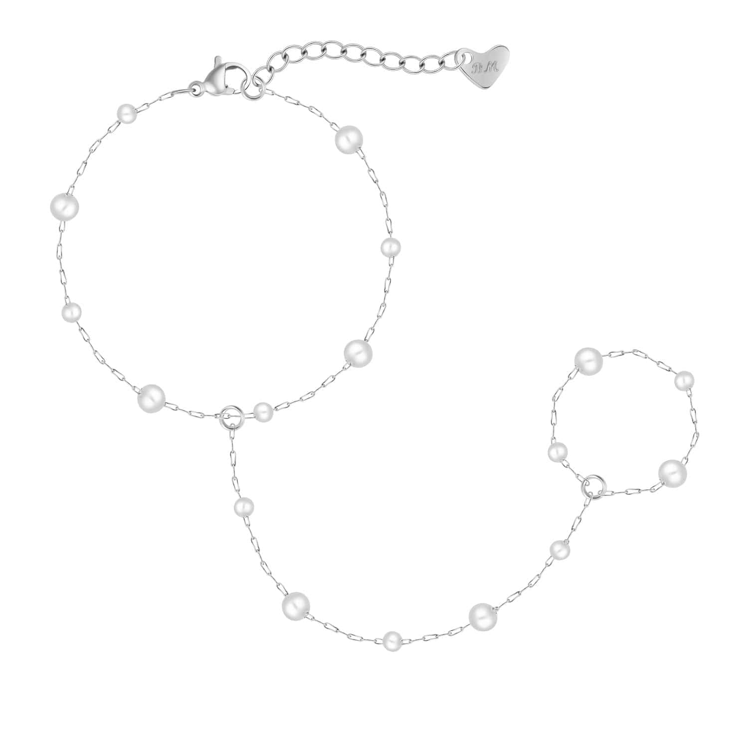 Bohomoon Stainless Steel Bailey Hand Chain Bracelet