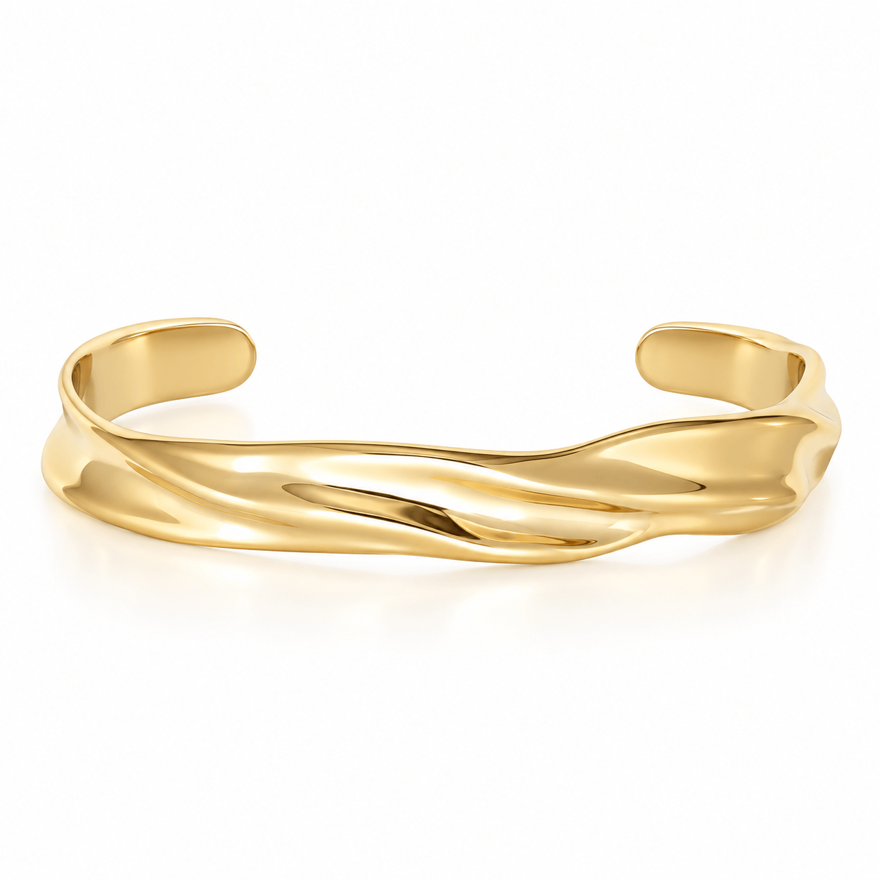 Bohomoon Stainless Steel Bali Cuff Bracelet