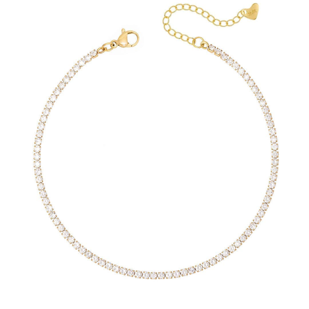 Bohomoon Stainless Steel Bardot Tennis Anklet