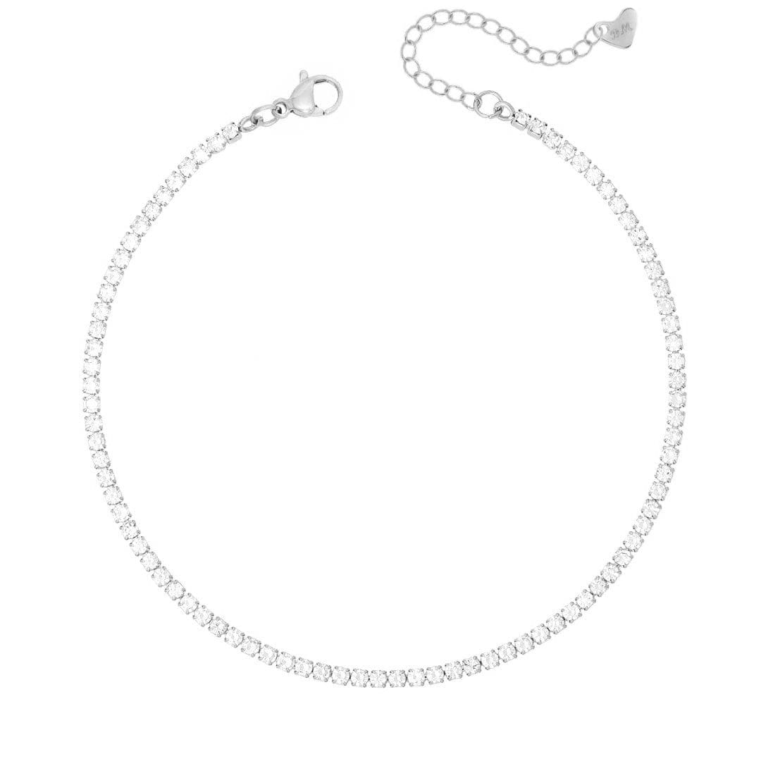 Bohomoon Stainless Steel Bardot Tennis Anklet