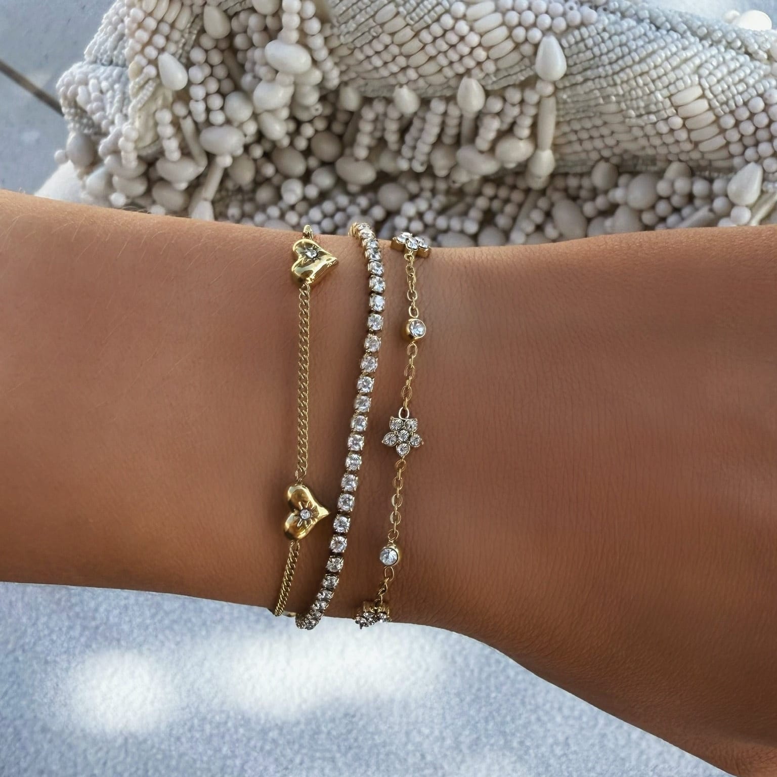 Bohomoon Stainless Steel Bardot Tennis Bracelet