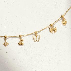 Bohomoon Stainless Steel Beaded Glide Chain