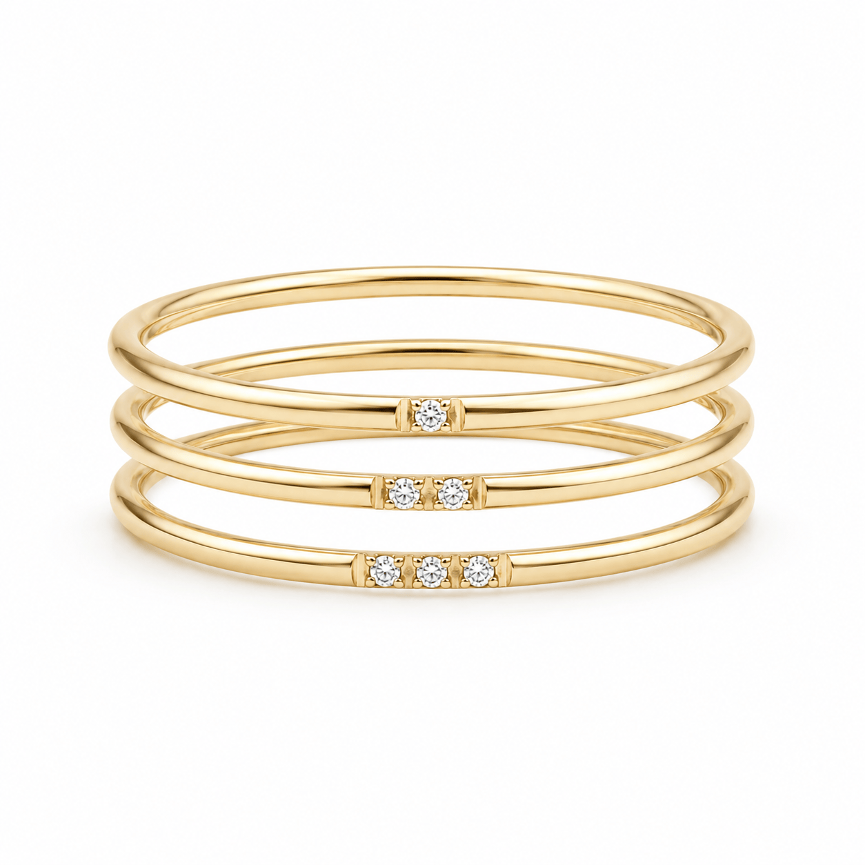 Bohomoon Stainless Steel Belize Ring Set