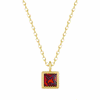 Bohomoon Stainless Steel Birthstone Necklace