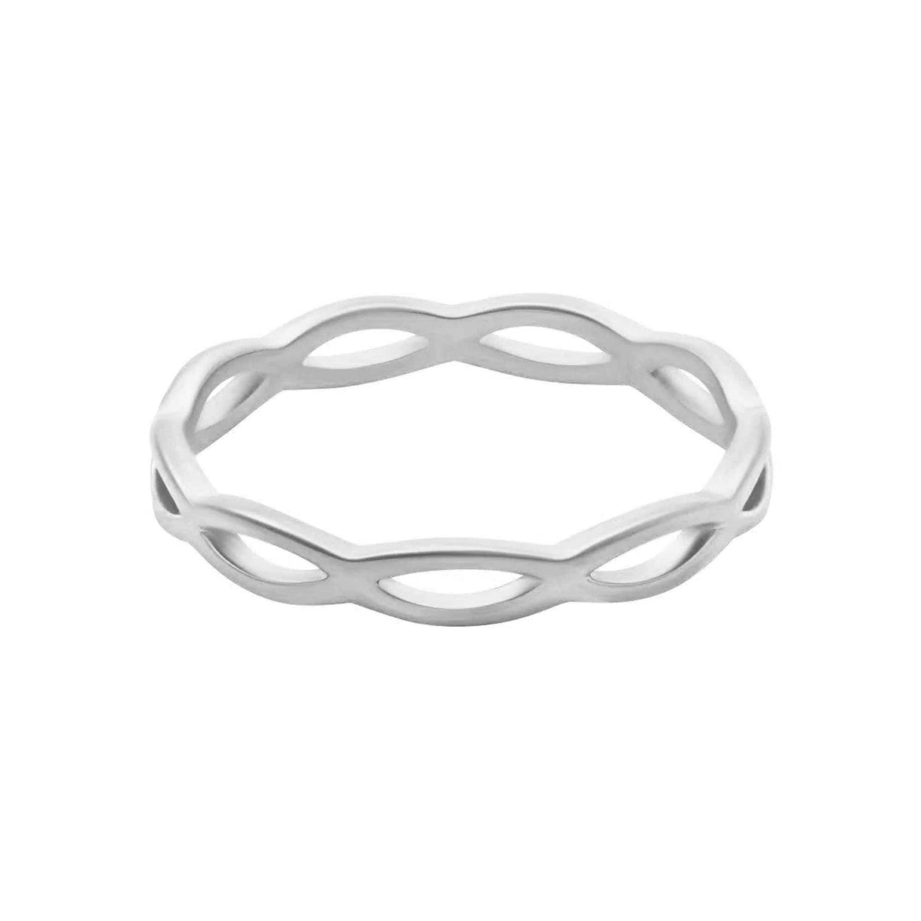 BohoMoon Stainless Steel Blair Ring Silver / US 3 / UK F / EUR 44 / (midi)