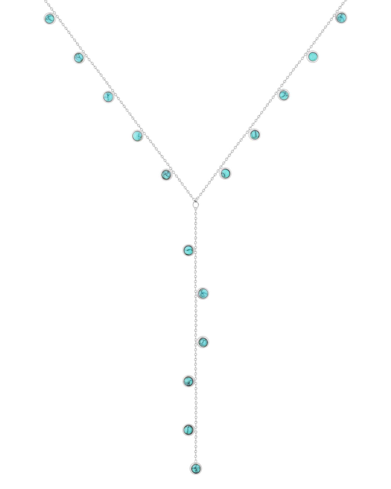 Bohomoon Stainless Steel Bluebell Lariat Necklace