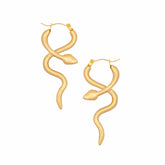 Bohomoon Stainless Steel Boa Hoop Earrings