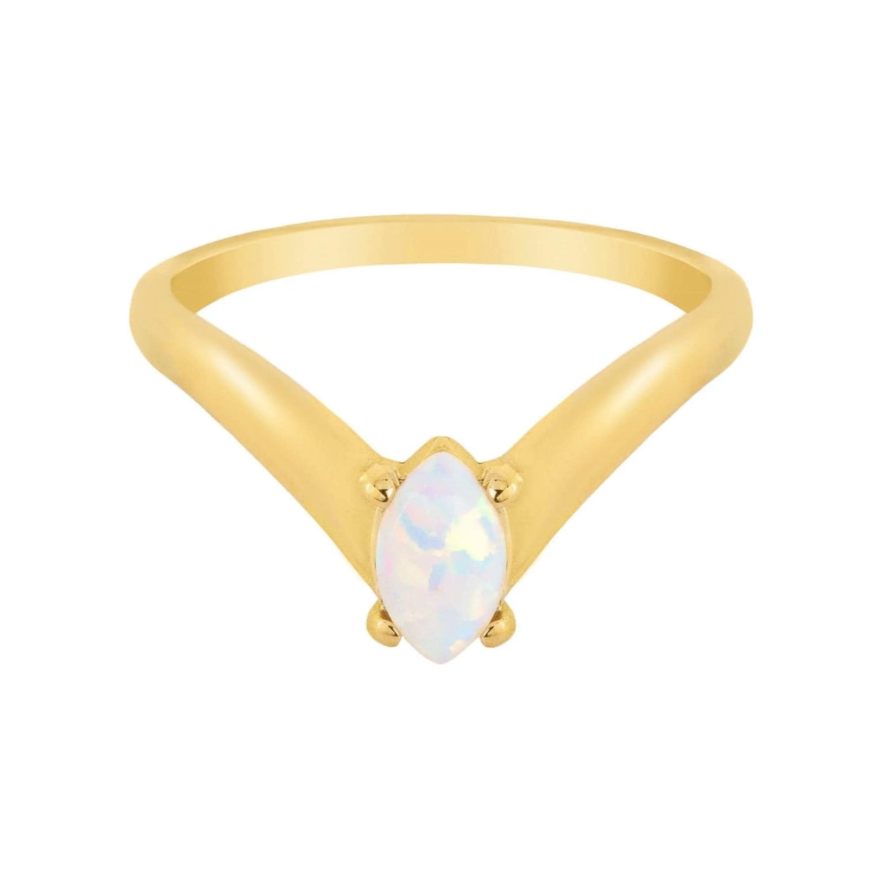 Bohomoon Stainless Steel Bonita Opal Ring