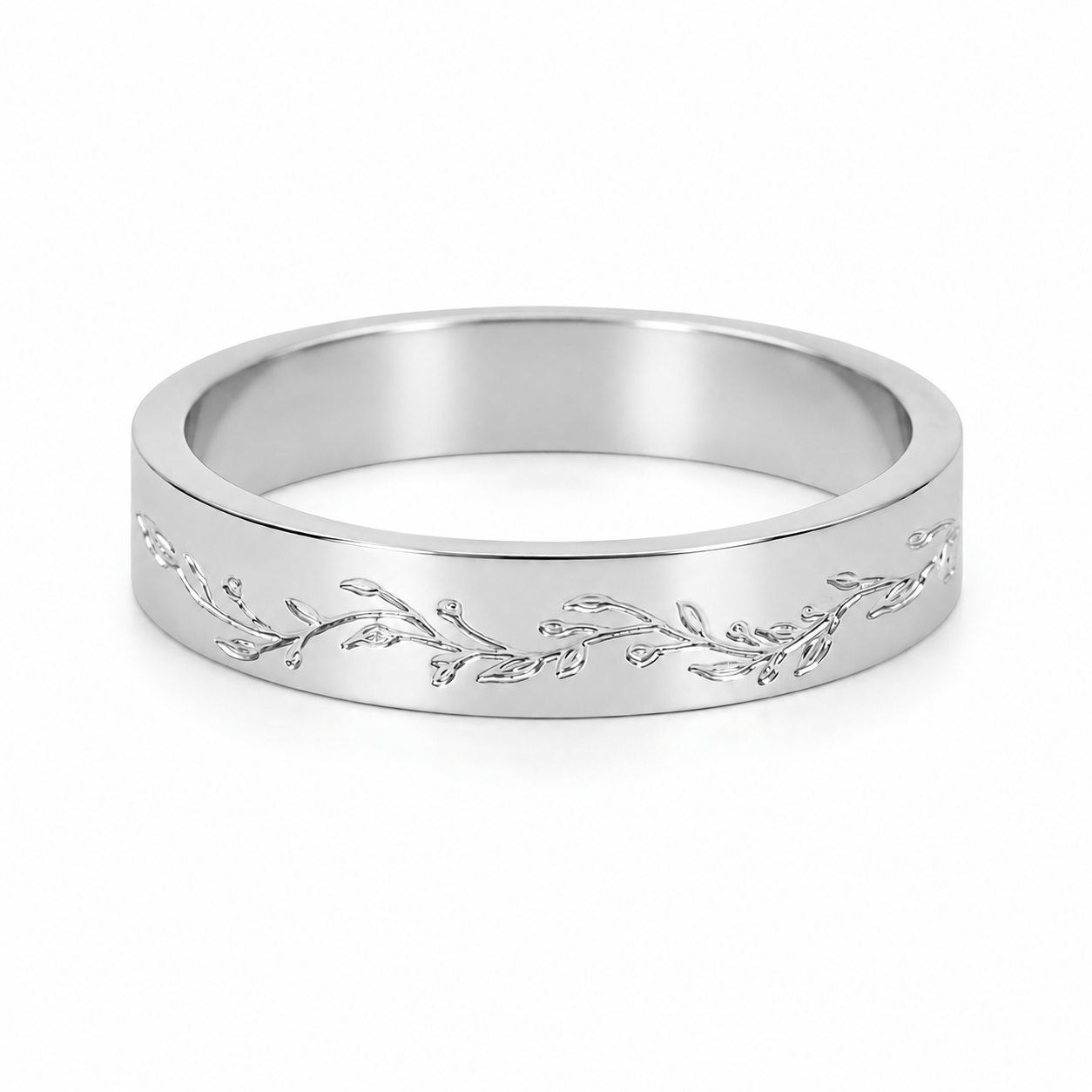 Bohomoon Stainless Steel Botanical Ring