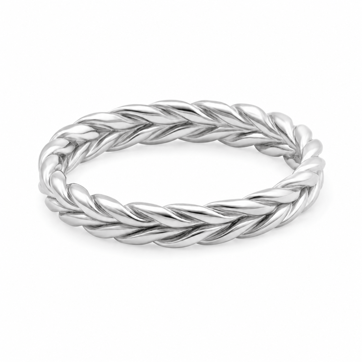 Bohomoon Stainless Steel Braided Ring