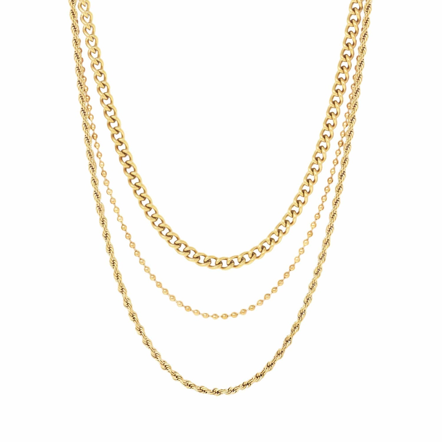 Bohomoon Stainless Steel Brandi Layered Necklace