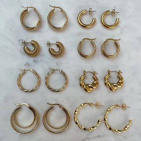 BOHOMOON Stainless Steel Brielle Hoop Earrings