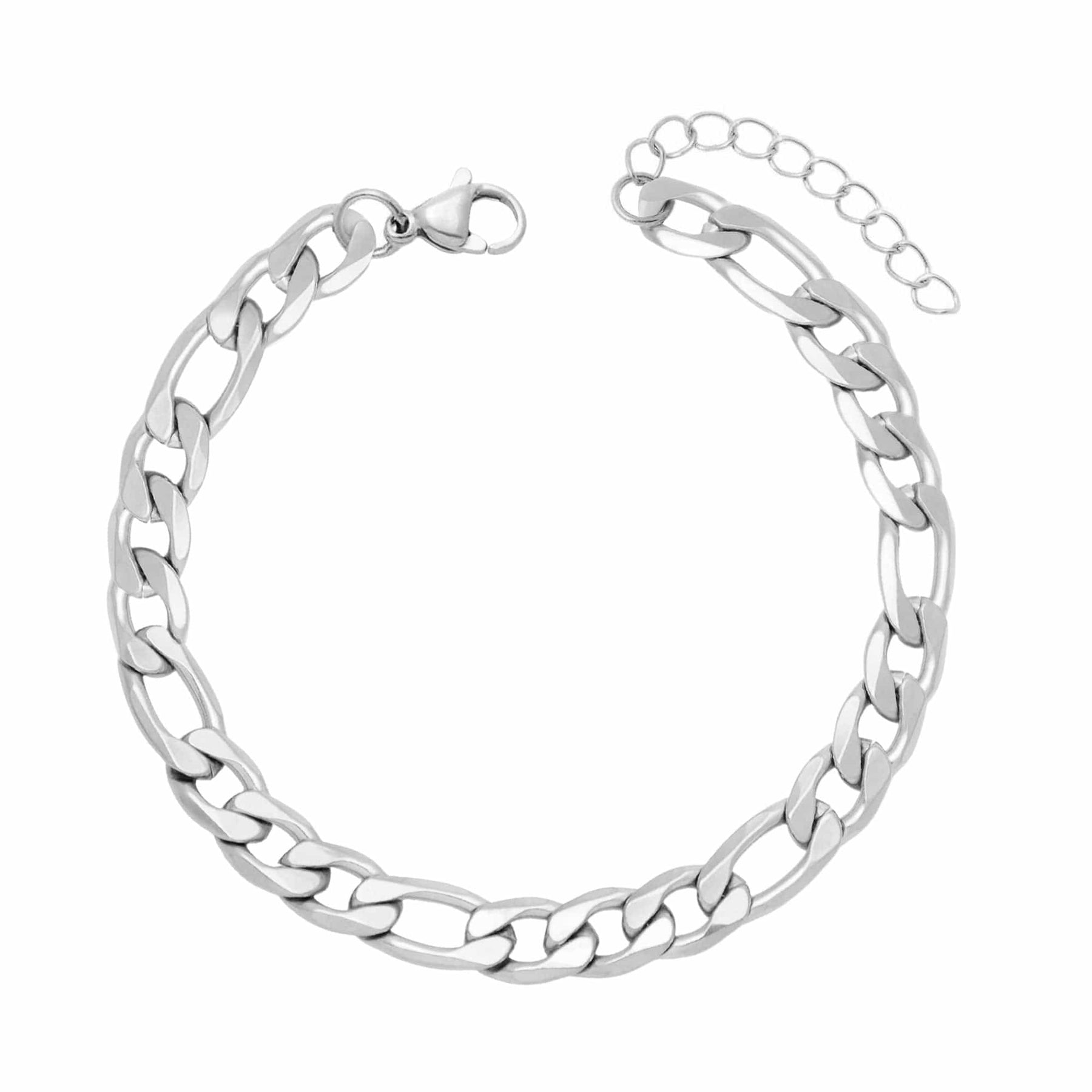 BohoMoon Stainless Steel Brooke Anklet Silver