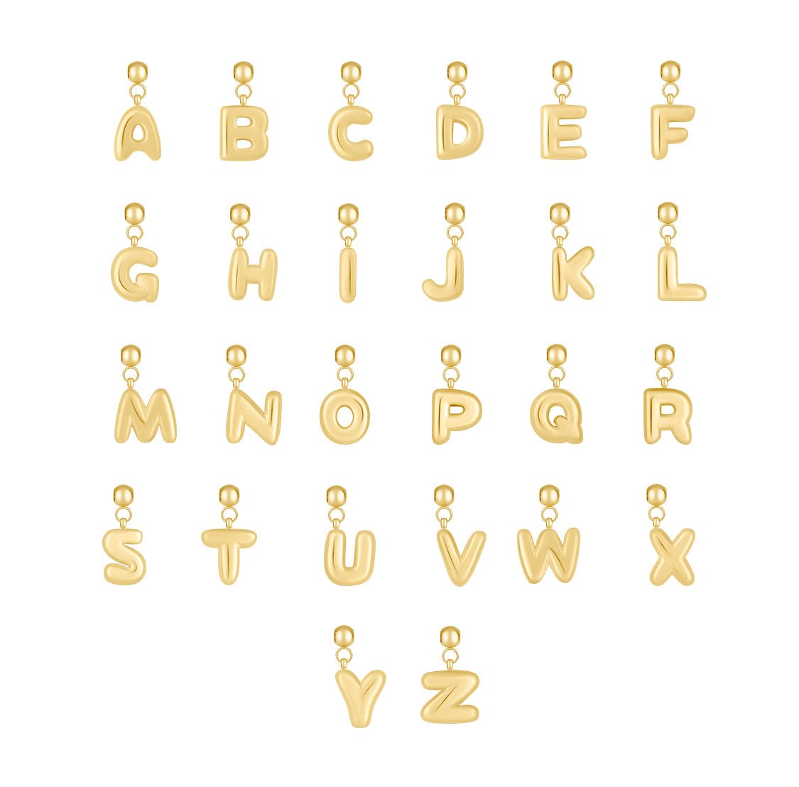 Bohomoon Stainless Steel Bubble V Charm