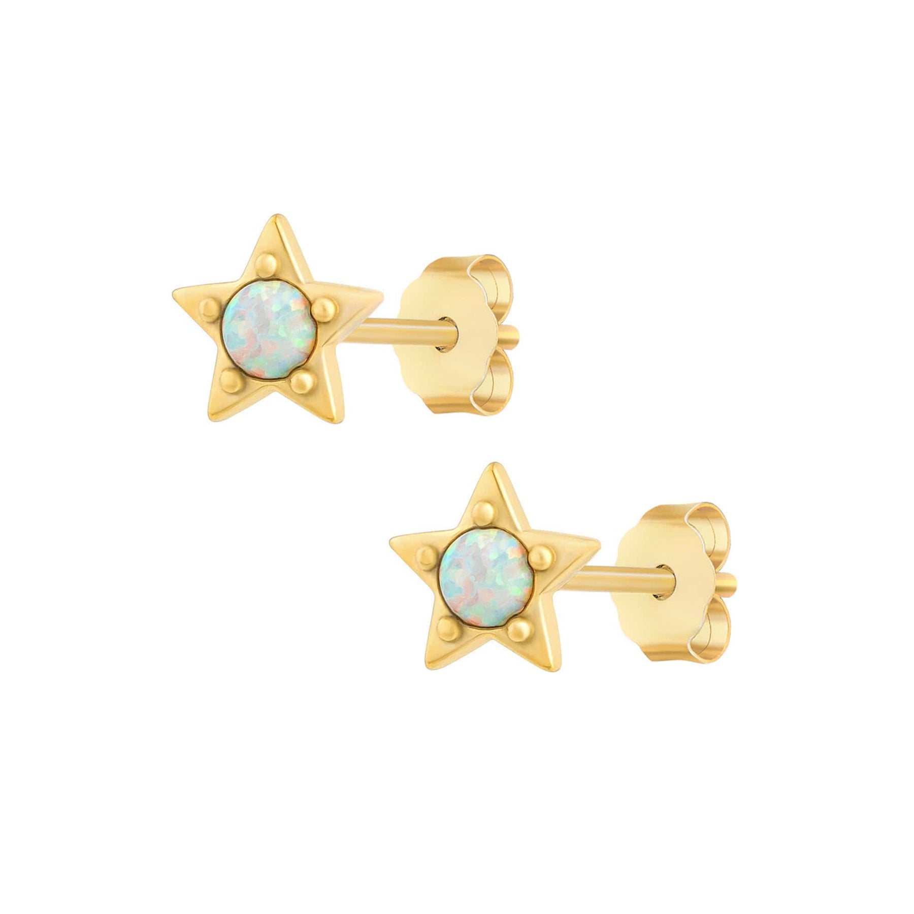 Bohomoon Stainless Steel Caprice Opal Stud Earrings