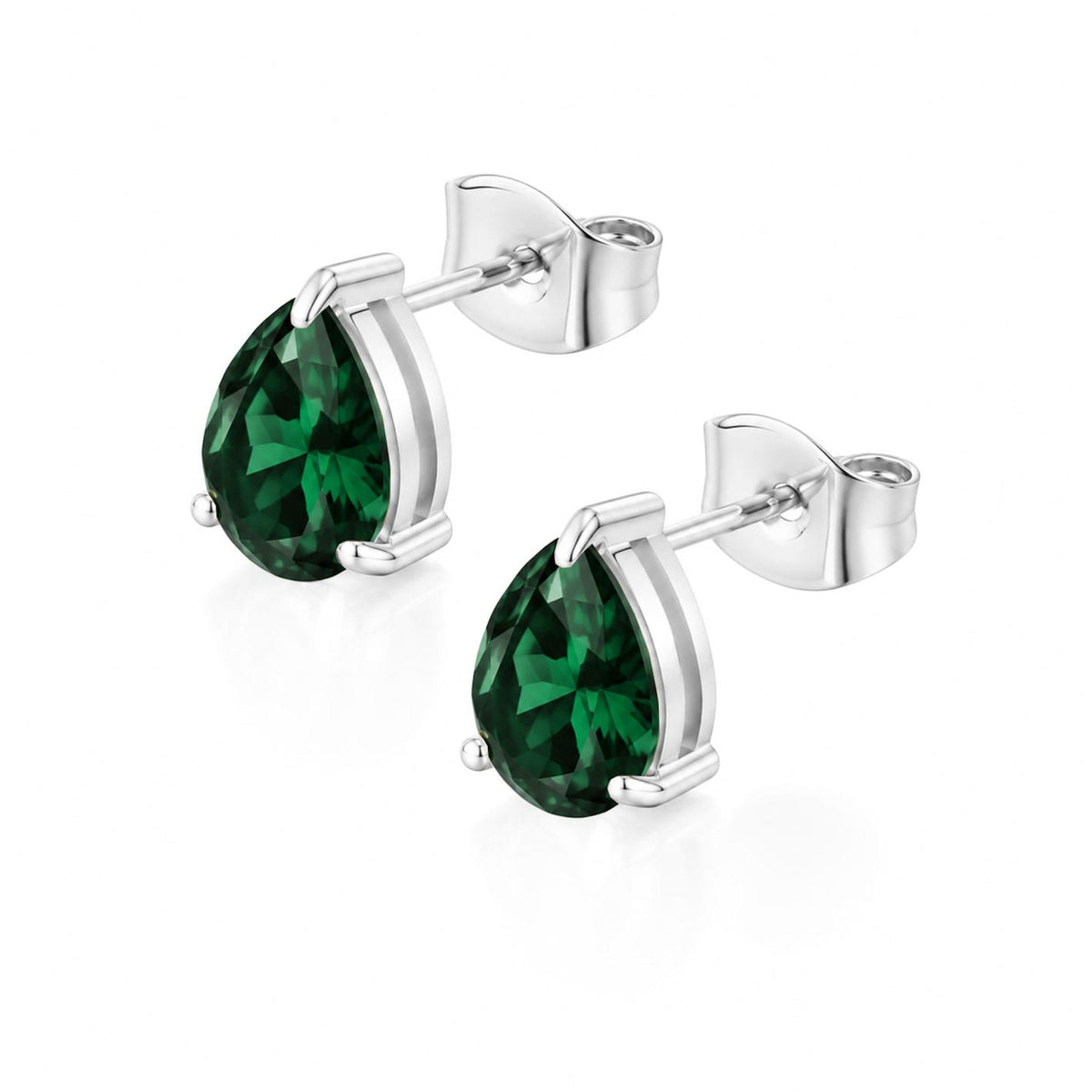 Bohomoon Stainless Steel Carli Pear Stud Earrings