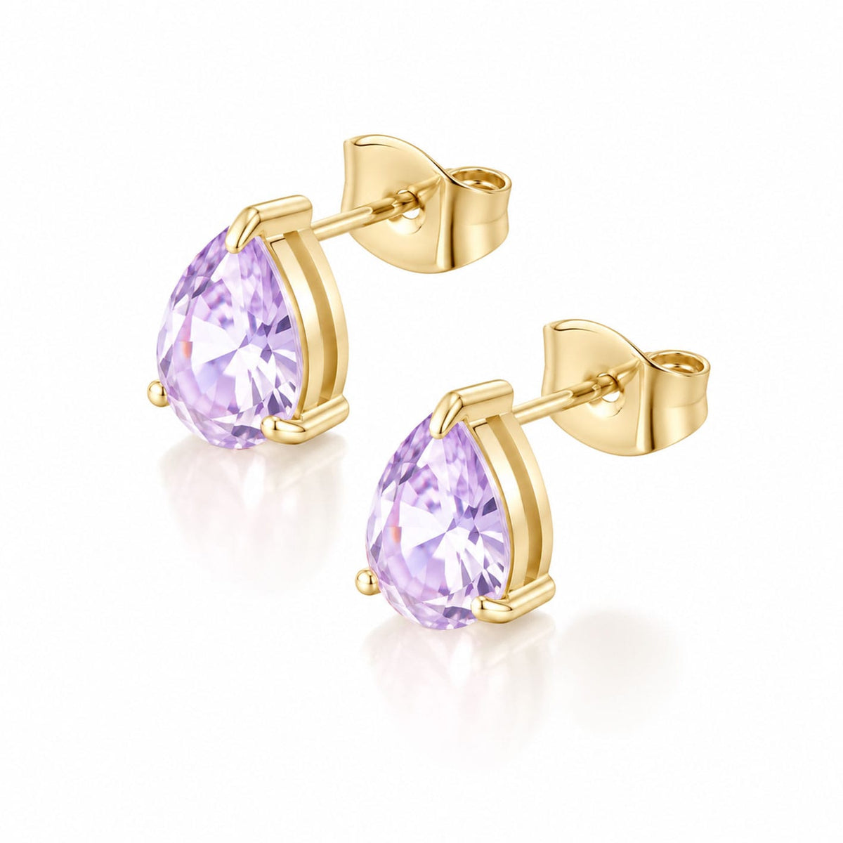 Bohomoon Stainless Steel Carli Pear Stud Earrings