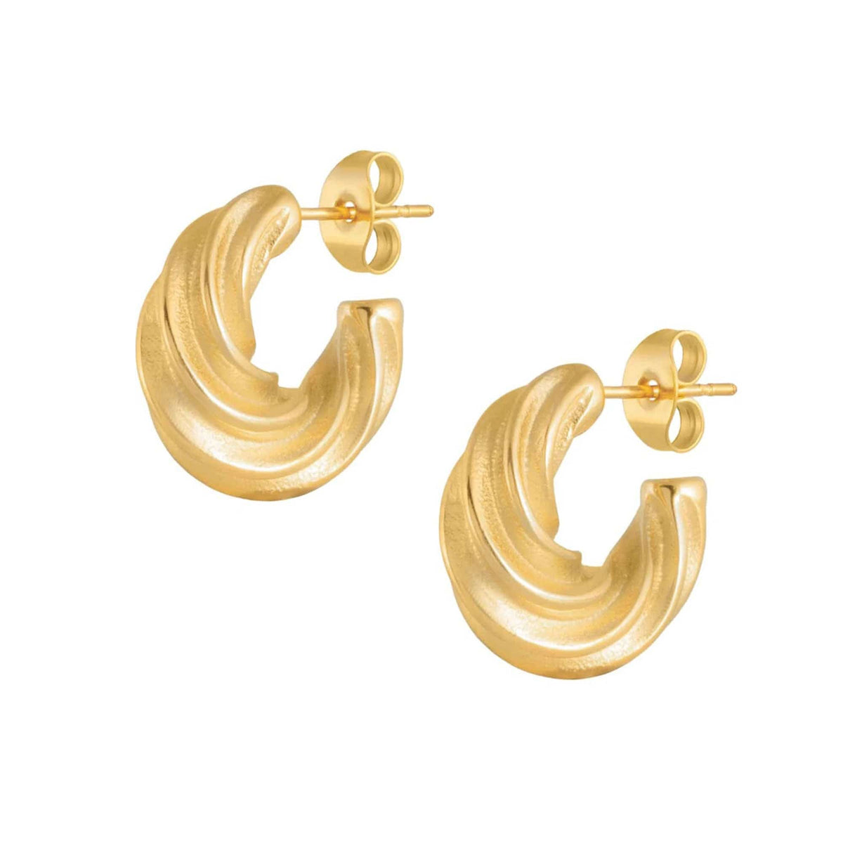 BOHOMOON Stainless Steel Carmel Hoop Earrings Gold