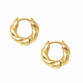 BohoMoon Stainless Steel Cassandra Hoop Earrings Gold