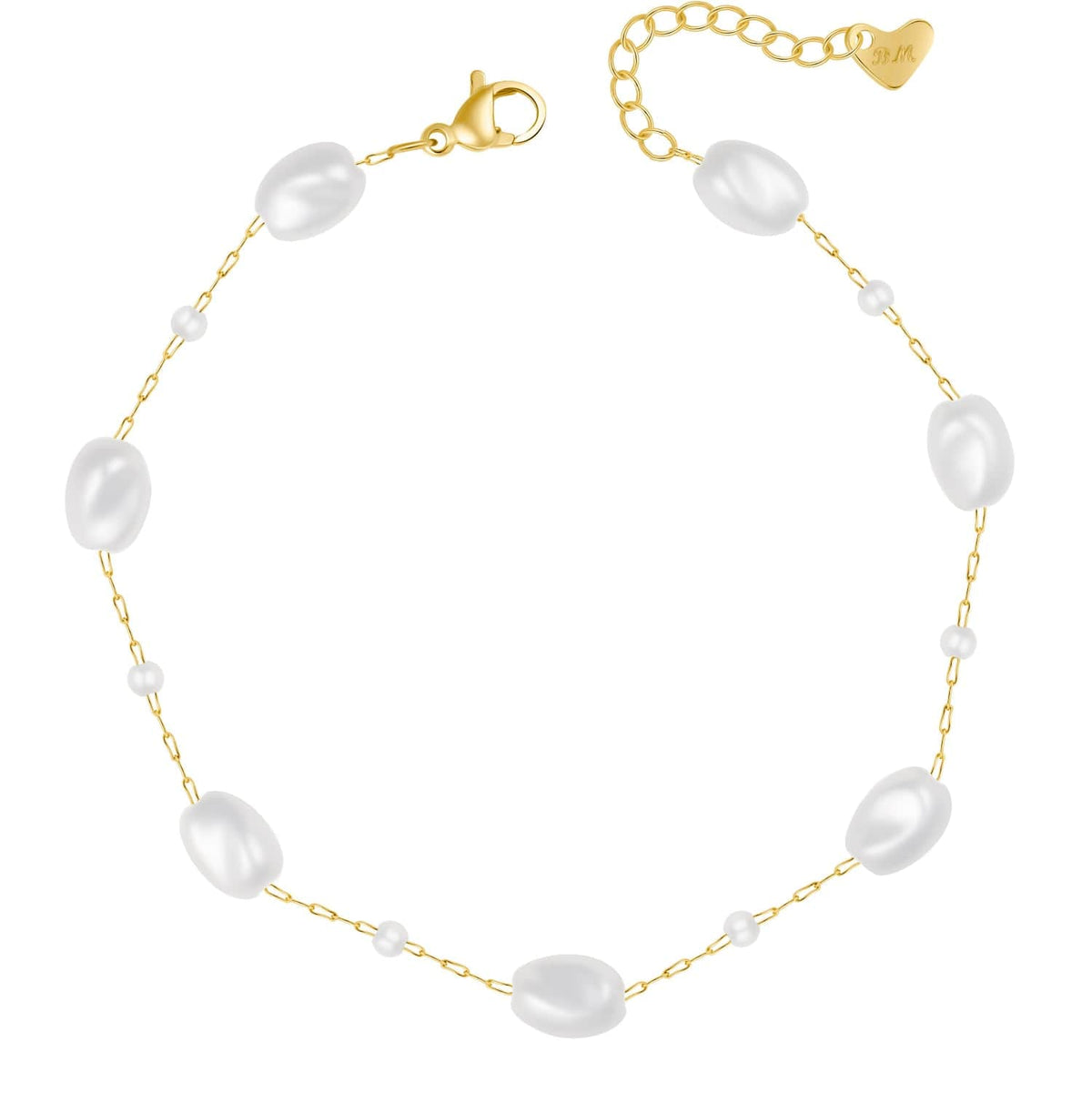 Bohomoon Stainless Steel Cayenne Pearl Bracelet