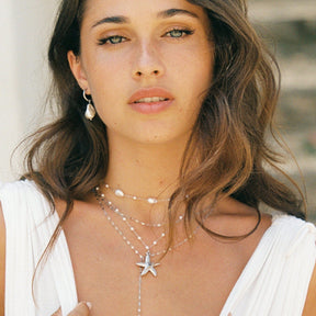 Bohomoon Stainless Steel Cayenne Pearl Choker