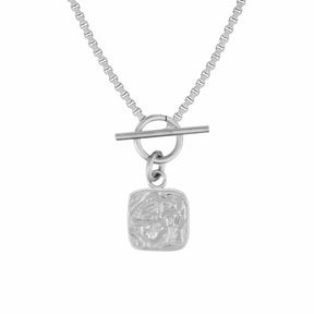 BohoMoon Stainless Steel Cayman Tbar Necklace Silver