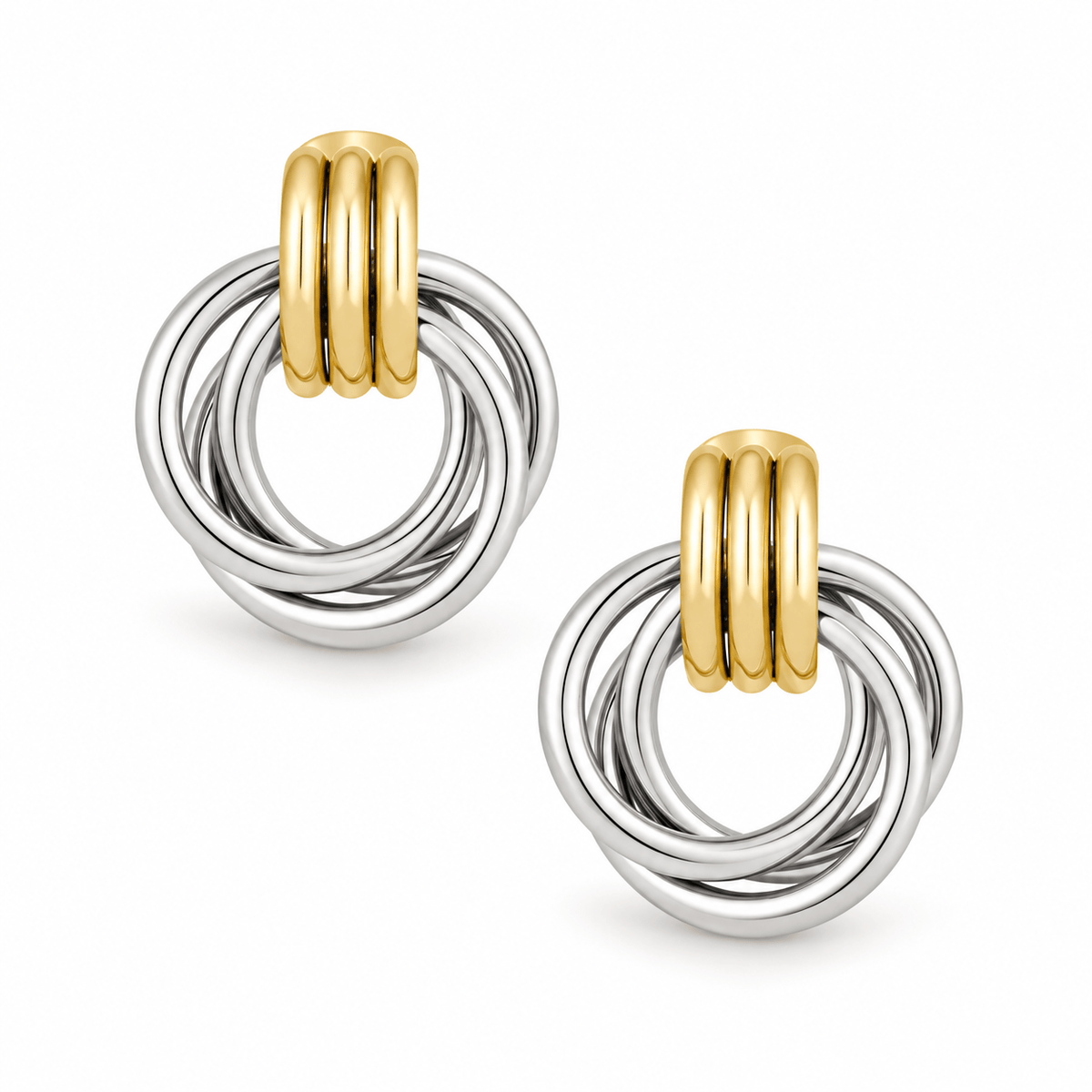 Bohomoon Stainless Steel Cece Knot Stud Earrings