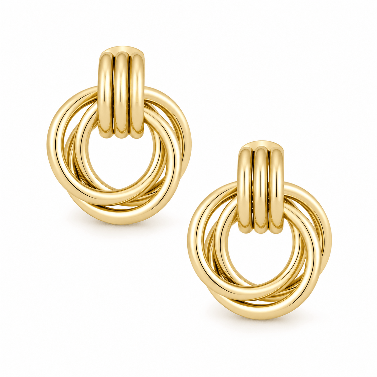Bohomoon Stainless Steel Cece Knot Stud Earrings