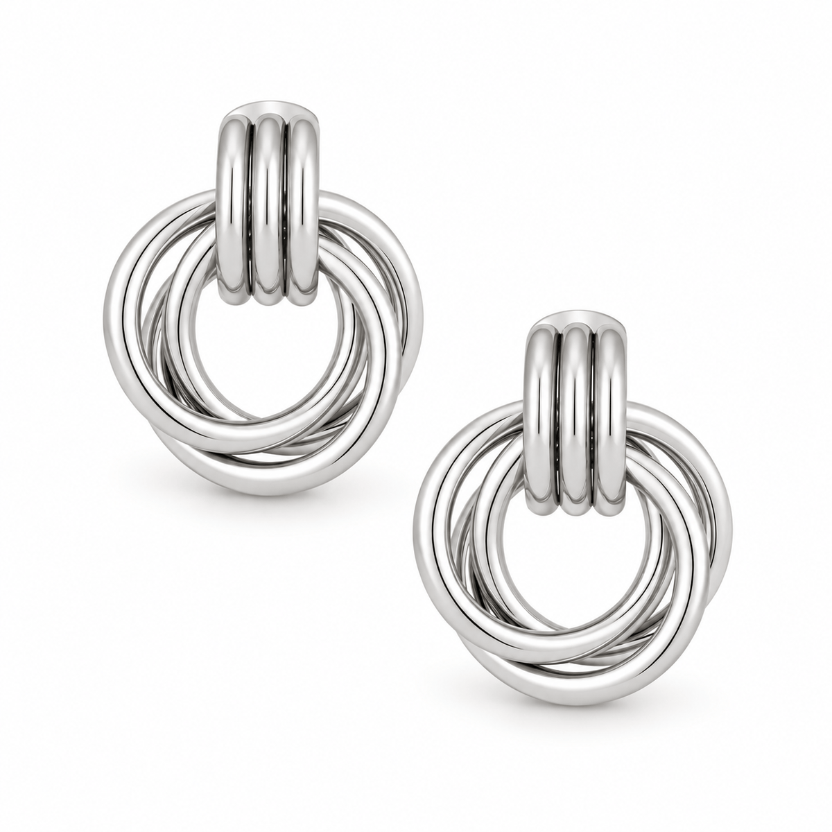 Bohomoon Stainless Steel Cece Knot Stud Earrings