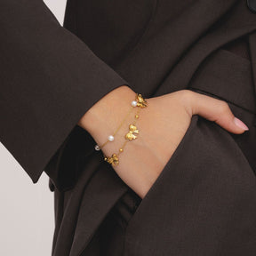 Bohomoon Stainless Steel Cherish Bow Bracelet